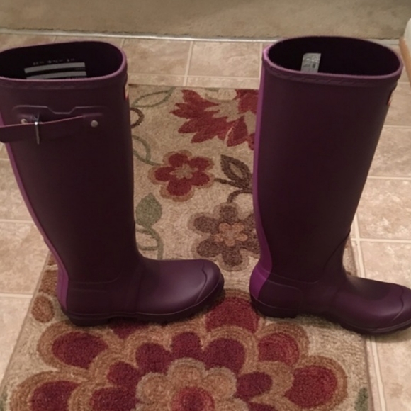 HUNTER Rainboots Purple - Picture 3 of 7